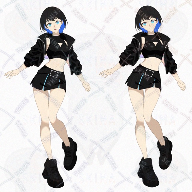 【opt】女の子イラスト2体セット 立ち絵の商品画像6枚目