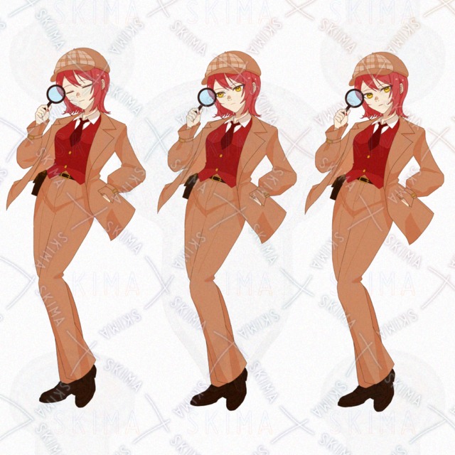 【opt】女の子イラスト2体セット 立ち絵の商品画像2枚目