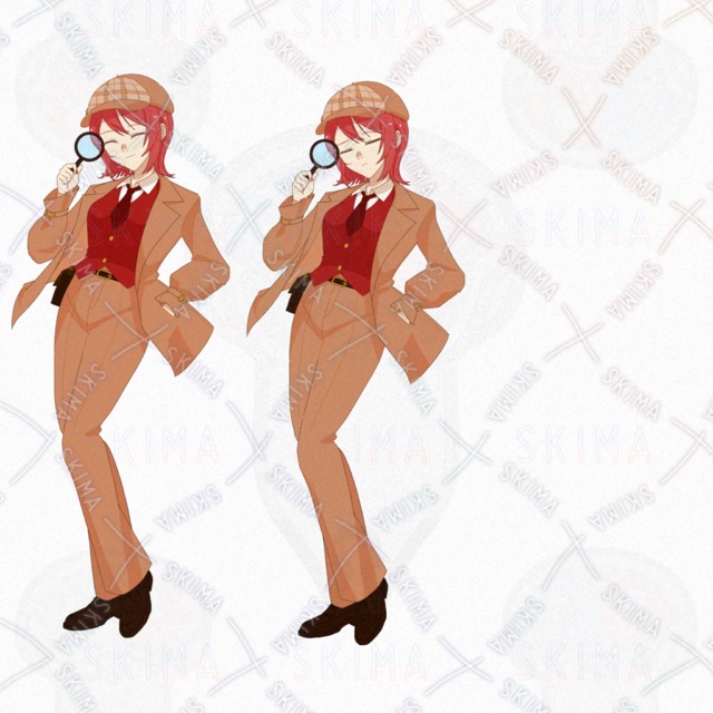 【opt】女の子イラスト2体セット 立ち絵の商品画像4枚目