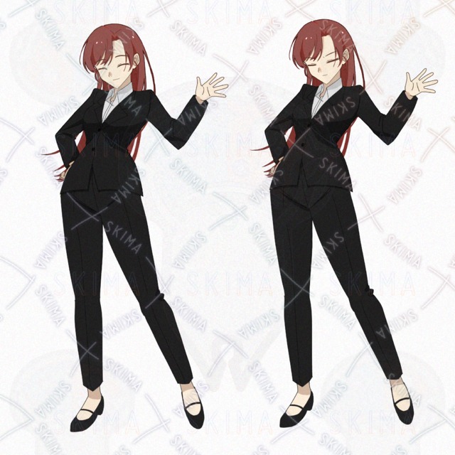 【opt】女の子イラスト2体セット 立ち絵の商品画像5枚目