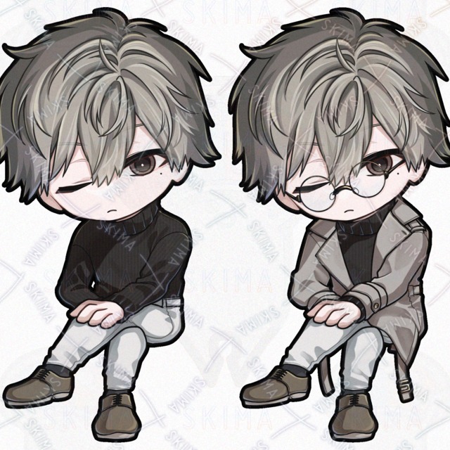 【表情8種】シンプルコーデの男性の商品画像11枚目