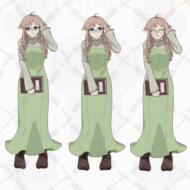 【opt】女の子イラスト2体セット 立ち絵の商品画像2枚目