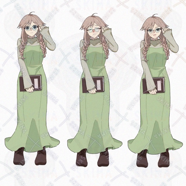 【opt】女の子イラスト2体セット 立ち絵の商品画像3枚目