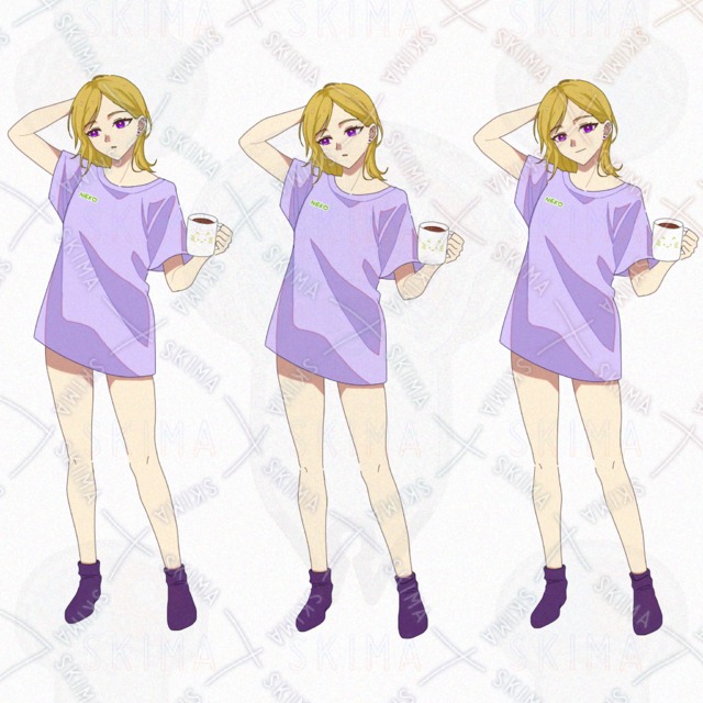 【opt】女の子イラスト2体セット 立ち絵の商品画像5枚目