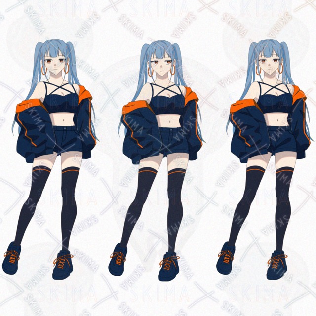 【opt】女の子イラスト2体セット 立ち絵の商品画像2枚目