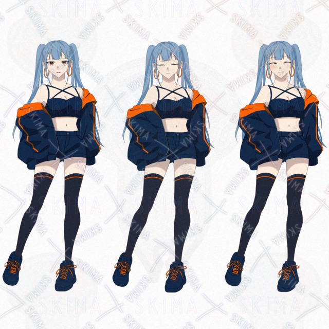 【opt】女の子イラスト2体セット 立ち絵の商品画像3枚目