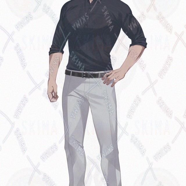 7가지 표정】근육질적인 남성 상품 이미지 5번째