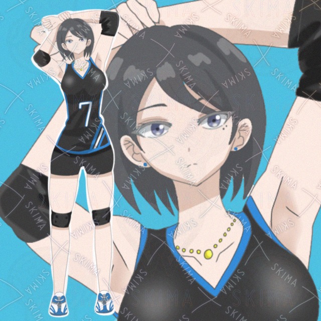 【表情差分　5種類】女子バレーの商品画像