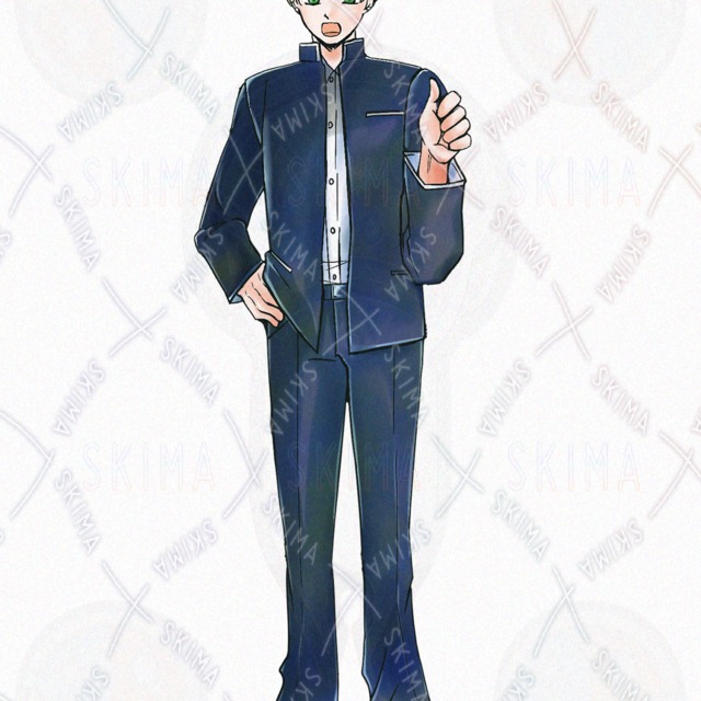 【今だけ6000円】優しい笑顔の制服男子ADOPT【表情差分8種】の商品画像3枚目