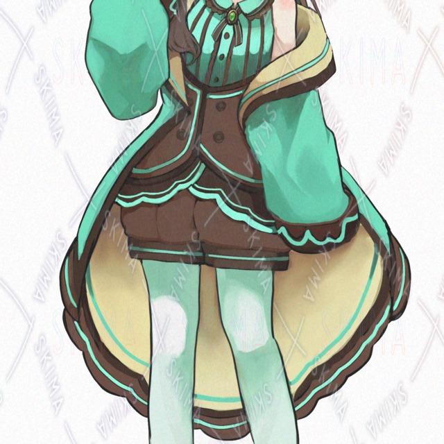 Chocolate Mint Girl – 8 Expression Variations 的商品圖片第 6 張