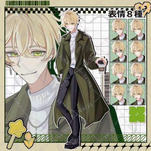 コーヒーを持った男性の商品画像