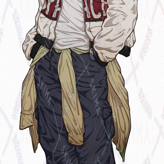 【表情10種】顔に傷がある青年の商品画像8枚目