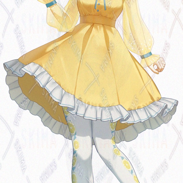 【表情差分7種】全身立ち絵女の子の商品画像8枚目