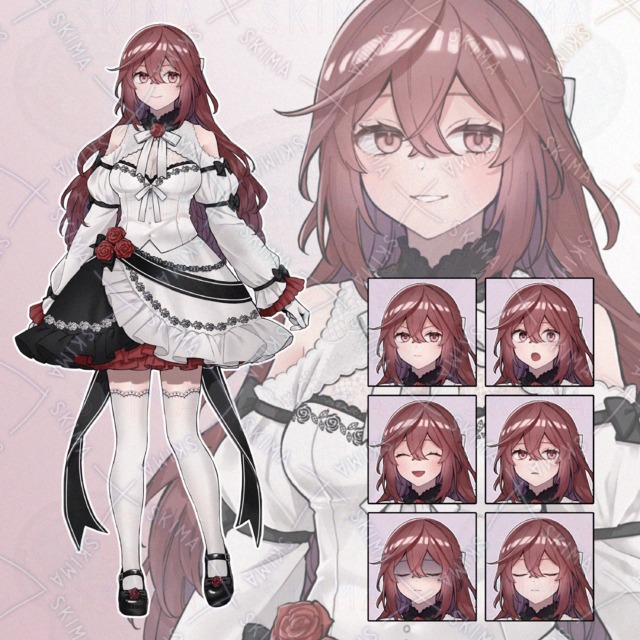 赤い薔薇の女性