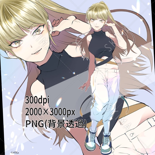 金髪ポニテの女の子