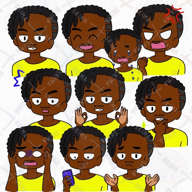 드레드헤어 흑인(10종류) 상품 이미지