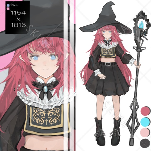 [Adopt] -赤髪のとんがり帽子- 差分10種