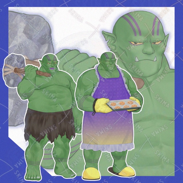 ADOPTABLES】오크/무기/옷차림차이 상품 이미지