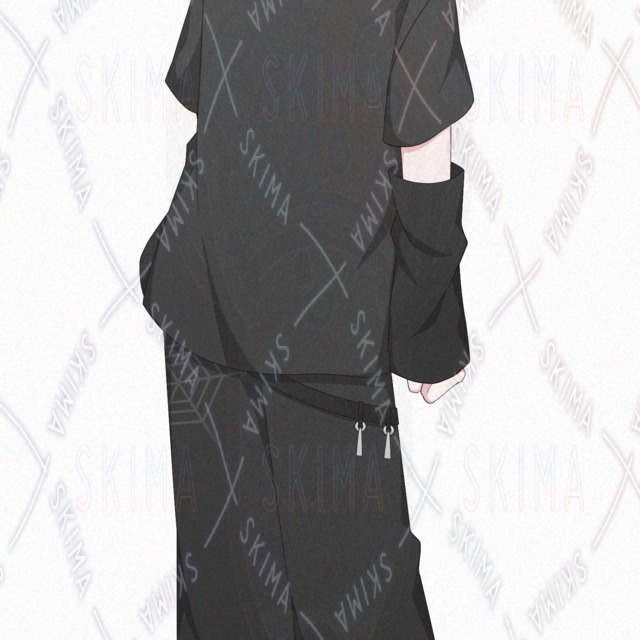 Image 9 of Young Man in Black [10 Expression Variations]