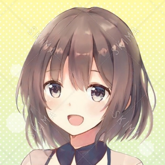 セミロング 女の子 イラスト 壁掛け時計 おしゃれ