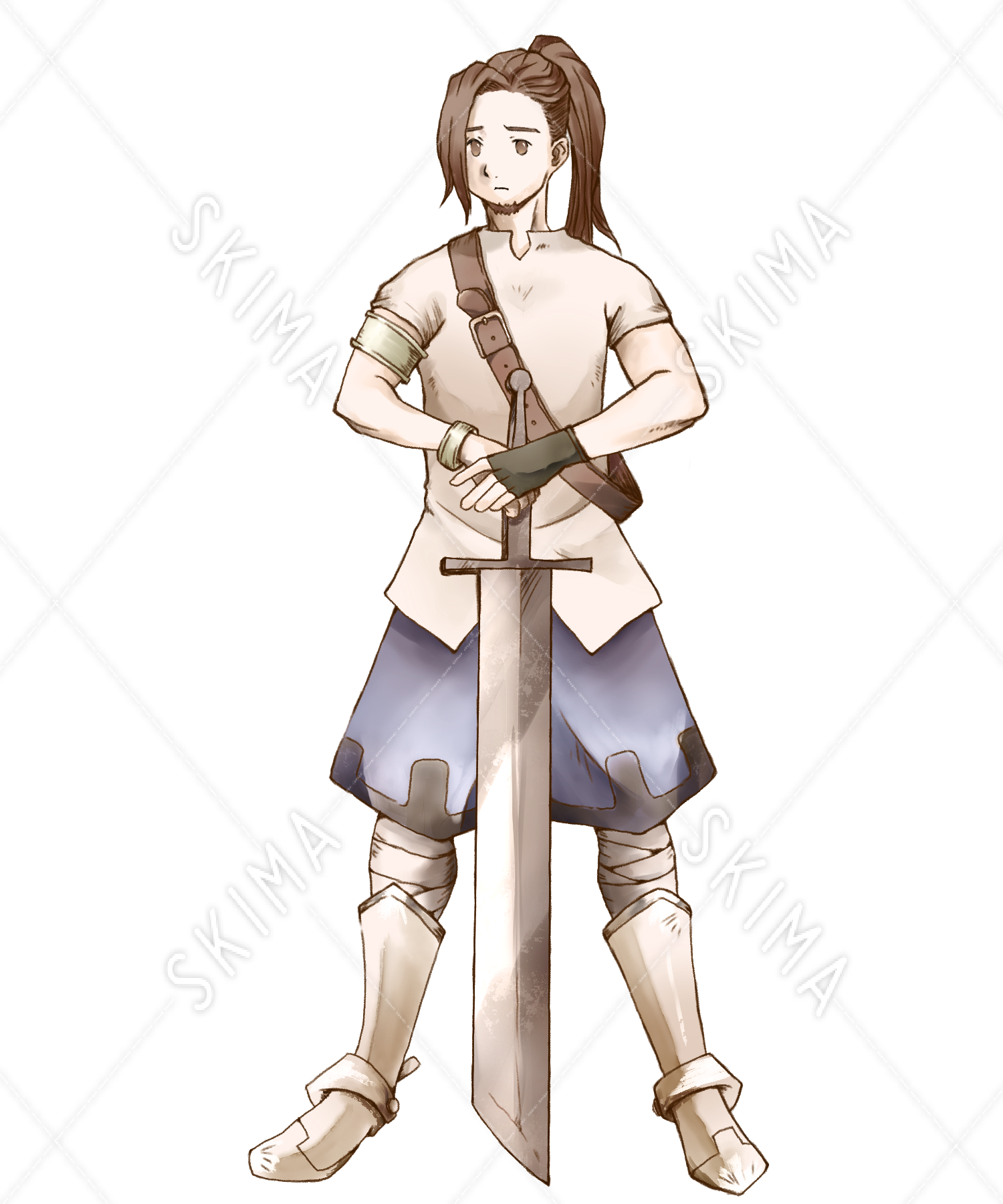 剣士・戦士・兵 表情差分5種+剣差分5種 | スキマ - イラスト依頼・opt販売ならSKIMA