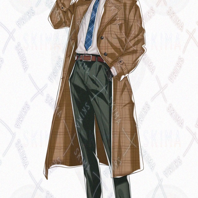10 Expressions: Standing Male Detective Illustration 的商品圖片第 8 張