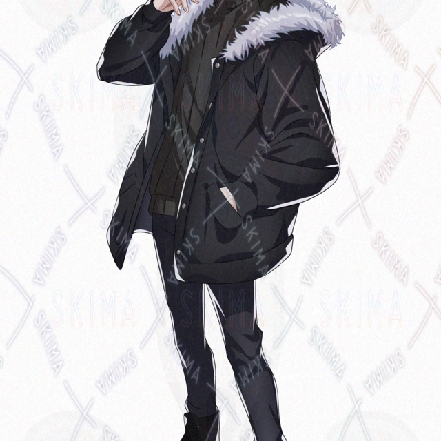 10 Expressions: Standing Illustration – Man in Mod Coat 的商品圖片第 11 張