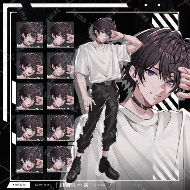 10 Expressions: Standing T-Shirt Guy Illustration 的商品圖片