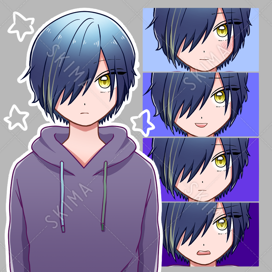 隠れ目少年 表情5種類 スキマ スキルのオーダーメイドマーケット Skima 隠れ目少年 表情5種類 スキマ スキルのオーダーメイドマーケット Skima