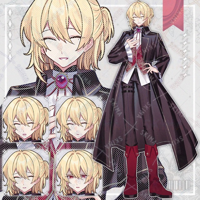 Image of 5 Expressions: Man with Narrow Eyes