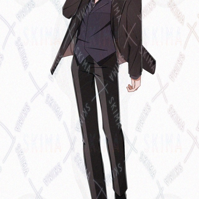 Image 9 of 8 Expression Variations – Male Character Standing Illustration