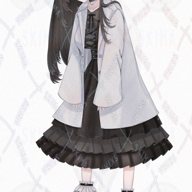 Image 6 of Gothic Lolita Lab Coat Girl Digital Art