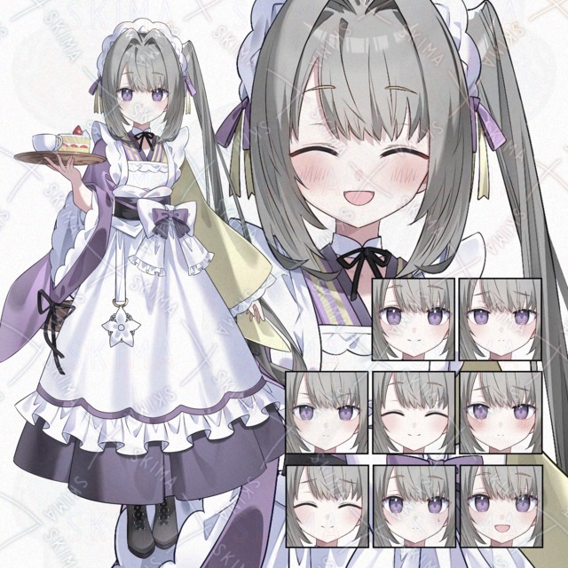 adopt50 기모노 메이드 소녀 상품 이미지