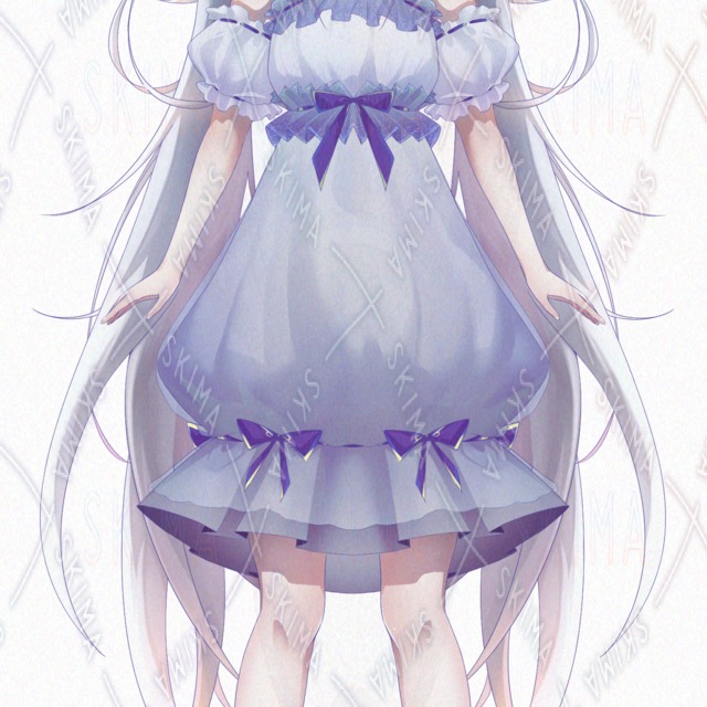 Ribbon-Wearing Lethargic Girl – All 8 Variations 的商品圖片第 4 張