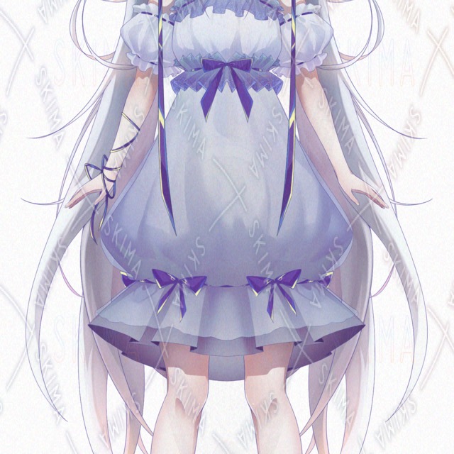 Ribbon-Wearing Lethargic Girl – All 8 Variations 的商品圖片第 5 張