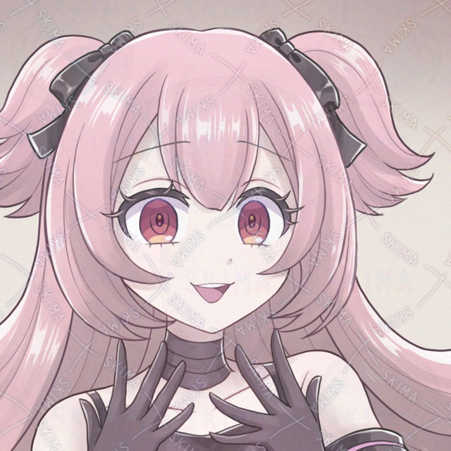 Image of Half-Twin Yandere Girl Icon (5 Hair Color Options)