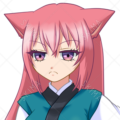 和装の猫耳女の子 スキマ スキルのオーダーメイドマーケット Skima