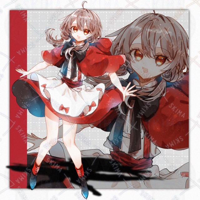 Girl in Red Poncho – 9 Expression Variations 的商品圖片