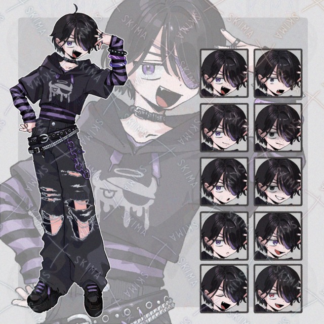 キャラクター立ち絵［表情10種］の商品画像