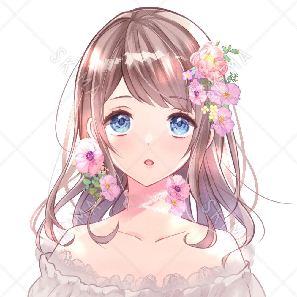 女の子アイコン 背景差分あり スキマ スキルのオーダーメイドマーケット Skima