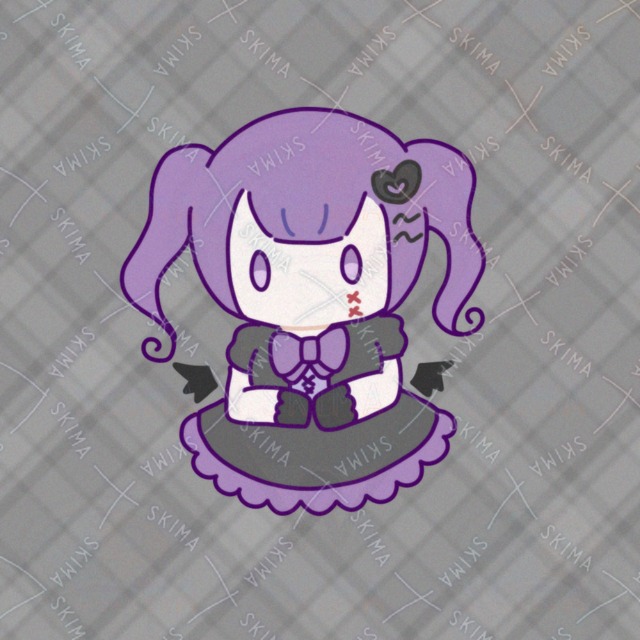紫の地雷系女の子