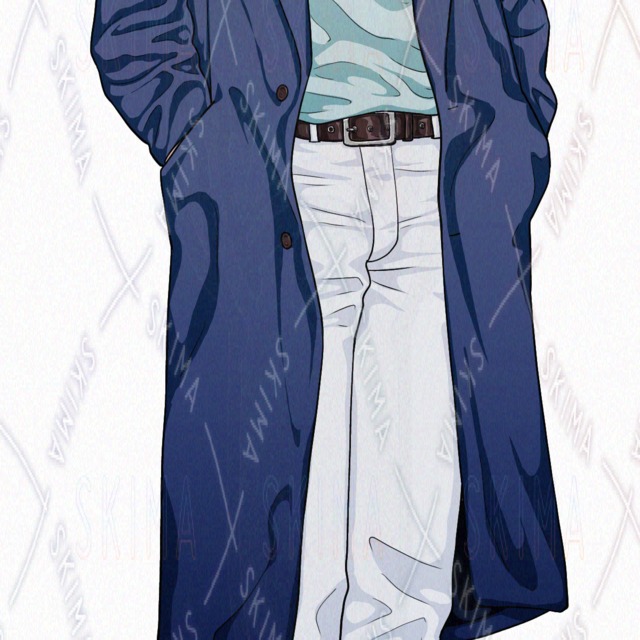 【表情10種】寒色系の男性の商品画像10枚目