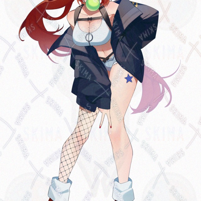 Image 3 of FBI Jacket Redhead with Freckles – 9 Expression Variations