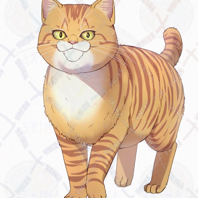 Image 7 of Cat Carrying a Fish: 4 Expressions, Fish-Free Variant