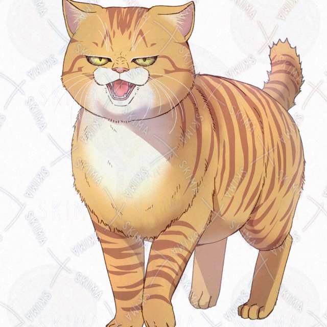 Image 9 of Cat Carrying a Fish: 4 Expressions, Fish-Free Variant