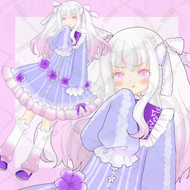 Image of Fluffy Girl 🌸 7 Expression Variations