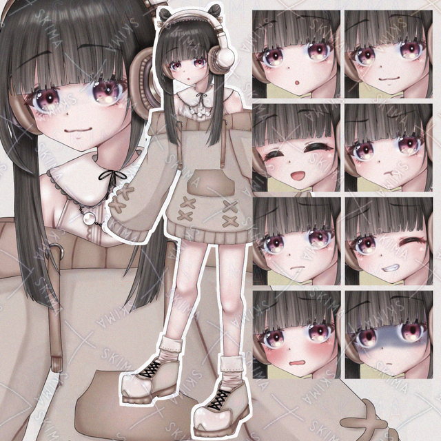 ヘッドホンの女の子