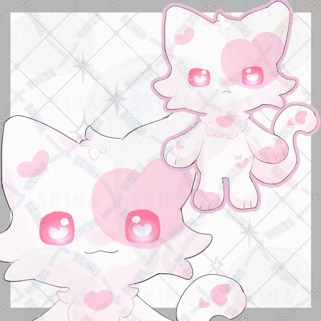 하트 고양이【10가지 표정 상품 이미지