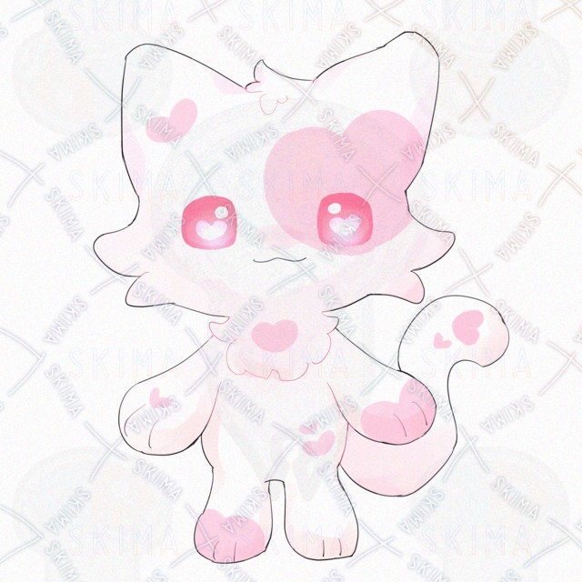 하트 고양이【10가지 표정 상품 이미지 2번째