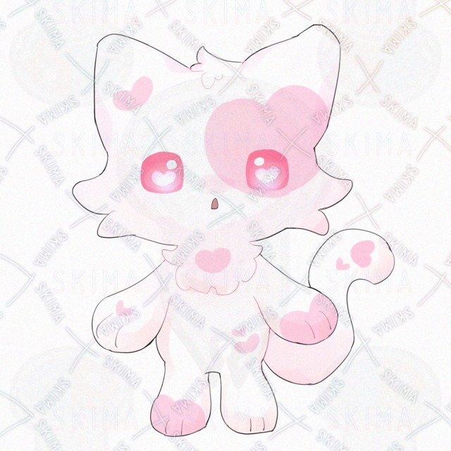 하트 고양이【10가지 표정 상품 이미지 7번째